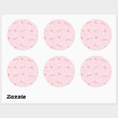 Sticker Rond Motif de coeur 25 (Feuille)