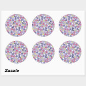Sticker Rond Motif de coeur 31 (Feuille)