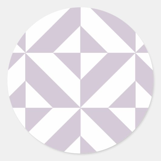 Sticker Rond Motif de cube de pale Cool géométrique (Devant)