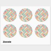 Sticker Rond Motif de cuisine 3 (Feuille)