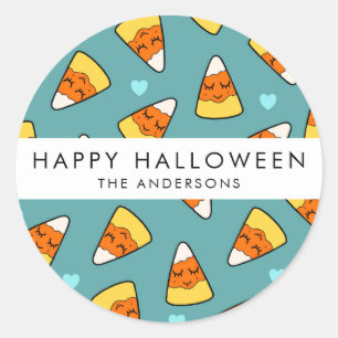 Sticker Rond Motif de dessin de Corn Candy mignon Ajouter Vot