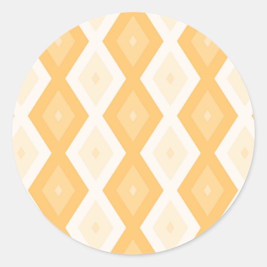 Sticker Rond Motif de diamant jaune (Devant)