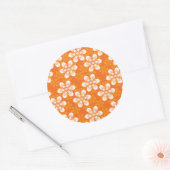 Sticker Rond Motif de fleurs (Enveloppe)