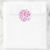 Sticker Rond Motif de fleurs de cerisiers (Sac)