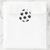 Sticker Rond Motif de football (Sac)