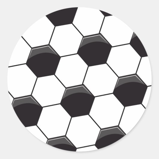 Sticker Rond Motif de football (Devant)