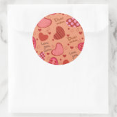 Sticker Rond Motif de la fête des mères (Sac)