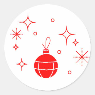 Sticker Rond Motif de la fête du Nouvel An