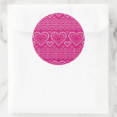 Sticker Rond Motif de la Saint Valentin 2 (Sac)