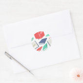 Sticker Rond Motif de livre (Enveloppe)
