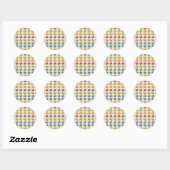 Sticker Rond Motif de livre (Feuille)