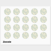 Sticker Rond Motif de livre (Feuille)