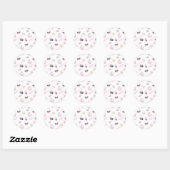 Sticker Rond Motif de maquillage pour filles Gossip (Feuille)