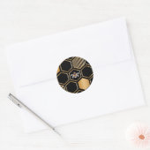 Sticker Rond Motif de nid d'abeille (Enveloppe)