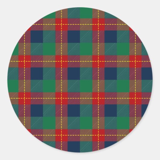 Sticker Rond Motif de Noël 105 (Devant)