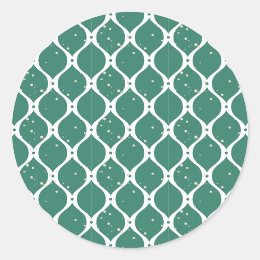 Sticker Rond Motif de Noël 119 (Devant)