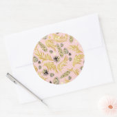 Sticker Rond Motif de Noël, Pine Snow 4 (Enveloppe)