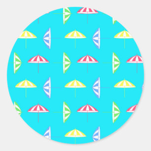 Sticker Rond Motif de parasol