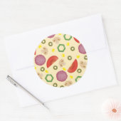 Sticker Rond Motif de pizza 2 (Enveloppe)