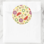 Sticker Rond Motif de pizza 2 (Sac)