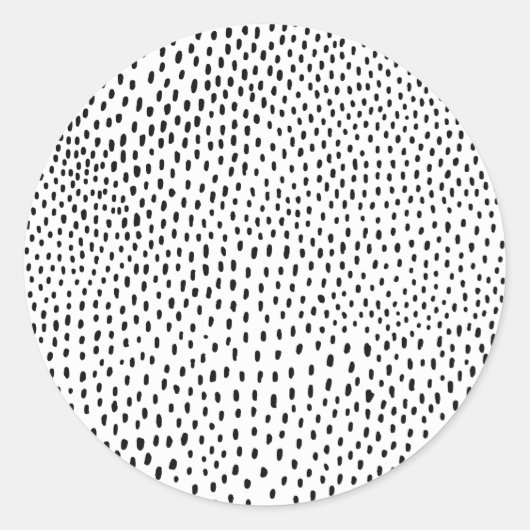 Sticker Rond motif de points (Devant)