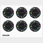 Sticker Rond Motif de potions magiques (Feuille)