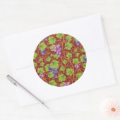 Sticker Rond Motif de raisins (Enveloppe)