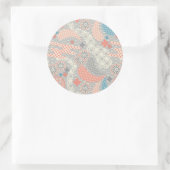 Sticker Rond Motif de style japonais. Illustration (Sac)