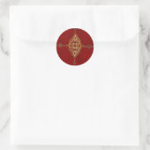 Sticker Rond Motif de tapis persan (Sac)