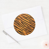 Sticker Rond Motif de Tiger Stripe (Enveloppe)