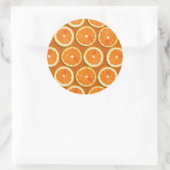 Sticker Rond Motif de tranches de citron (Sac)