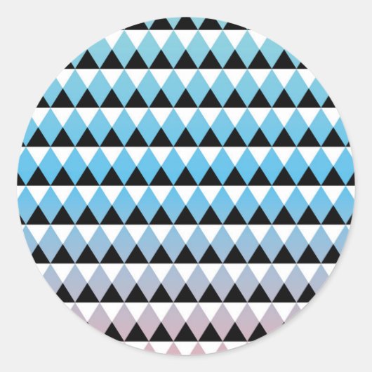 Sticker Rond Motif de Tribal Aztec Ombre (Devant)