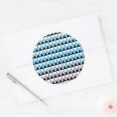 Sticker Rond Motif de Tribal Aztec Ombre (Enveloppe)