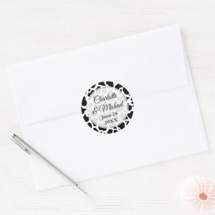 Sticker Rond Motif de vache