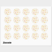 Sticker Rond Motif d'étoiles (Feuille)