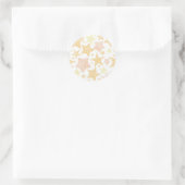 Sticker Rond Motif d'étoiles (Sac)