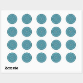 Sticker Rond Motif d'iris (Feuille)