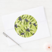 Sticker Rond Motif d'olive (Enveloppe)