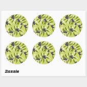 Sticker Rond Motif d'olive (Feuille)
