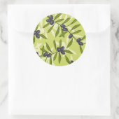 Sticker Rond Motif d'olive (Sac)
