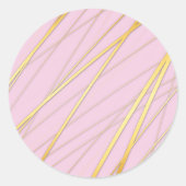 Sticker Rond Motif d'or 2 (Devant)