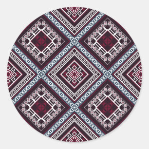Sticker Rond Motif d'ornement