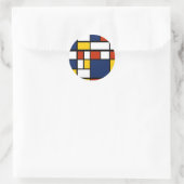 Sticker Rond motif du bauhaus (Sac)