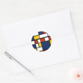 Sticker Rond motif du bauhaus (Enveloppe)