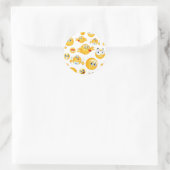 Sticker Rond Motif Emoji (Sac)