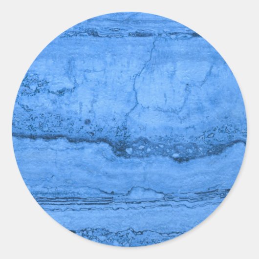 Sticker Rond Motif en granit bleu, marbre bleu, pierre bleue (Devant)