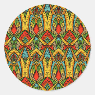 Sticker Rond Motif en verre de Bohême