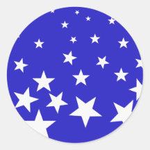 Motif étoile blanche sur arrière - plan bleu