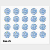 Sticker Rond Motif fantôme (Feuille)