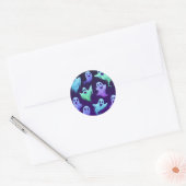 Sticker Rond Motif fantôme (Enveloppe)
